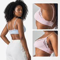 Koleksi Bra Balconette Seksi Eksplosif, Lingerie Nyaman Seperti Kulit Kedua, Bra Putih Berenda dengan Potongan Eyelash untuk Wanita (Grosir)