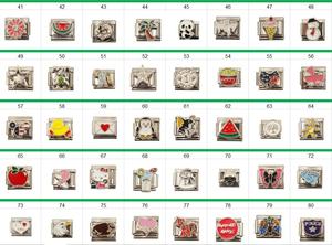 Blues gros acier inoxydable bricolage italien bracelets porte-bonheur 105 conceptions 2mm d'épaisseur plaque en alliage de Zinc <span class=keywords><strong>soudé</strong></span> italien Module charme - Product Image 4