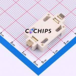 BS-170502 Button & Strip Battery Connector SMD Connector Battery Holder Phosphor Bronze Gold - Product Image 2