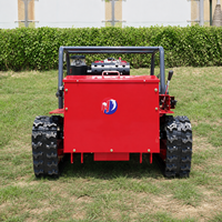 Tondeuse robot diesel haute puissance à chenilles télécommandée, largeur de coupe 80cm, 100cm, 120cm, avec broyeur à fléaux
