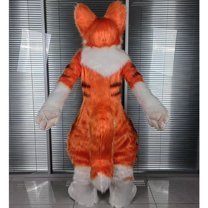 Costume de Mascotte <span class=keywords><strong>Tigre</strong></span> Orange Réaliste et Adorable, Conception Personnalisée, Combinaison en Peluche Intégrale avec Lunettes, pour Adultes Unisexe, Idéal pour Conventions et Événements de Marque - Product Image 4