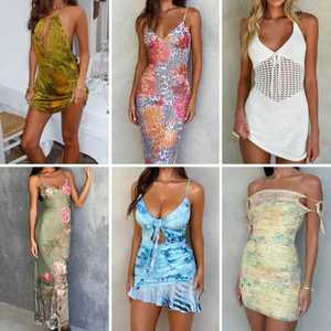 Used Women's <b>Clothes</b> Wholesale Casual Dresses Summer Used Clothing Bales Fashion Summer Wholesale Manufacturer Brand - Product Image 2