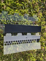 Pôle en plastique transparent haute transparence en PP anti-UV de 24 pouces pour Pothos et plantes d'intérieur