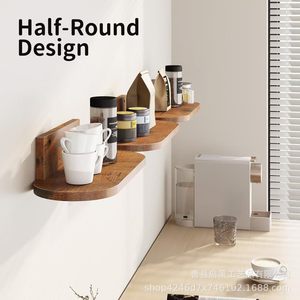Retro Wooden Wall Mounted Floating <b>Shelf</b> Rectangle Multipurpose Hanging Home Decor Display <b>Rack</b> - Product Image 4