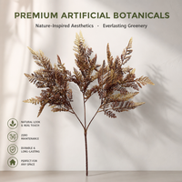 Fougère Artificielle Rustique à 27 Franges, Faux Fucus Nordique pour Décoration d'Automne, Idéale pour Comptoirs de Café et Bars, Plantes Artificielles