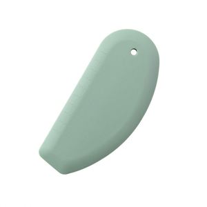 Spatule flexible en silicone de qualité alimentaire avec bord incurvé et plaque en acier inoxydable pour la pâtisserie - Product Image 1
