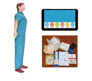 Maniquí de Entrenamiento de RCP para la Enseñanza en Escuelas de Medicina, Modelo de Cuerpo de PVC para Entrenamiento de Primeros Auxilios Yulin YL05011-810A, Traje Azul, 16 kg - Product Image 3