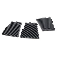 Radiateur en aluminium pour boîtier PC, série 6000, à motif carré, pour refroidissement actif, avec découpe et pliage, vente en gros d'usine