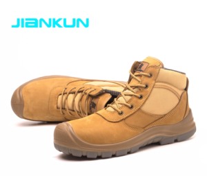 JIANKUN bottes de sécurité Goodyear en <span class=keywords><strong>cuir</strong></span> pleine fleur pour hommes chaussures de travail en nubuck construction à bout en acier <span class=keywords><strong>cuir</strong></span> véritable imperméable - Product Image 2