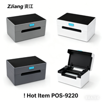 Imprimante d'étiquettes thermiques ZJIANG POS9220 de haute qualité, 203 dpi, imprimante industrielle 4x6, impression haute vitesse 160 mm/s, claire et compacte