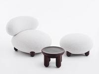Fauteuil de luxe de loisirs, vente en gros, mobilier de salon de style Mid-Century, chaise d'appoint moderne en bouclette pour salon