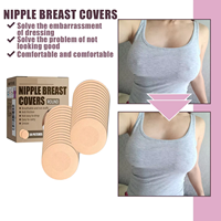 Tissu Non tissé confortable soutien-gorge Invisible rembourrage poitrine mamelon couvre autocollants 30 pièces/ensemble