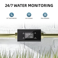Détecteur de fuite d'eau intelligent sans fil WiFi, protecteur de canalisation en plastique, vanne d'arrêt automatique, dispositif de surveillance des fuites d'eau domestique