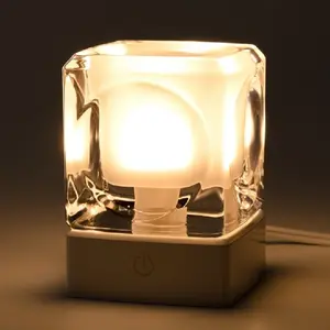 Лампа в виде свечи теплого цвета 3000k, 3 Вт, настольная лампа, хрустальная лампа для постельного белья