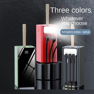 Batterie Externe Grande Capacité 50000mAh 60000mAh Charge Rapide <span class=keywords><strong>Powerbank</strong></span> <span class=keywords><strong>100000</strong></span> <span class=keywords><strong>mAh</strong></span> 22.5W avec Câbles Intégrés Batterie Externe 80000mAh 100000mAh - Product Image 4