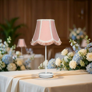 Lampada da Tavolo Senza Fili con <span class=keywords><strong>Paralume</strong></span> in Tessuto Macramè per Casa, Caffetteria, Ristorante, Decorazione Matrimoni, Base <span class=keywords><strong>E14</strong></span> - Product Image 3