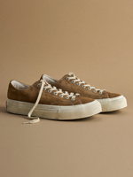 Chaussures de skate vulcanisées unisexes personnalisées avec logo, en daim marron, légères, rétro, à lacets, baskets décontractées – Vente en gros
