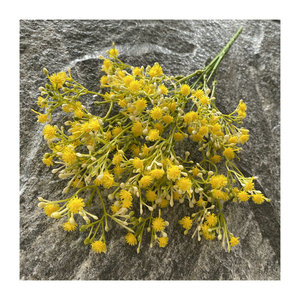 Bouquet de fleurs artificielles Suzume II, 5 tiges, 150 têtes, petite poignée, ciel étoilé, blanc, jaune, rose clair, bleu clair, violet, 34 cm - Product Image 5