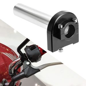 Puño de Acelerador Rápido de Aluminio CNC de 22mm (7/8'') Negro para Motocicleta, Reemplazo de Puño de Acelerador Giratorio para Manillar - Product Image 4
