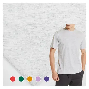 Proveedor de China Tela suave sólida 100% Material de algodón Tejido de punto de jersey para camiseta Mujer - Product Image 1