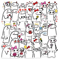 50 autocollants Line Man mignons, amusants, abstraits, émotionnels, pour la décoration de carnets, autocollants imperméables