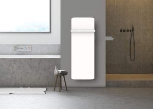 Radiateur vertical infrarouge 800W avec minuterie 24h, écoénergétique, porte-serviettes amovible pour salles de bain, chambres et cuisines - Product Image 5