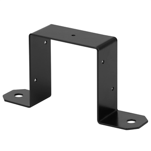 Metal Aluminum Square Round U Shaped Wooden <strong>Wall</strong> <strong>Fence</strong> <strong>Post</strong> Panel Reinforcement Repair Support <strong>Bracket</strong> 100mm - Product Image 1