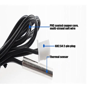 Termistor impermeable NTC10K B3435 K Tipo <span class=keywords><strong>Ntc</strong></span> Sensor de temperatura con sonda de 4*20MM - Product Image 5