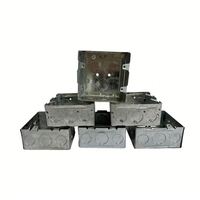 Boîtier de jonction métallique durable en acier galvanisé de 4 pouces carré pour montage facile sur profilé, modèle BPJS JXH-6