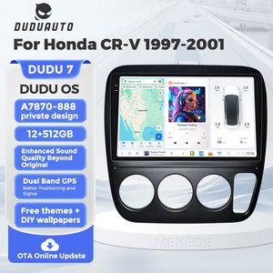 Duduauto dudu7 a7870 yl888 xe đài phát thanh đa phương tiện âm thanh Máy nghe nhạc GPS xe-chơi kép GPS DTS cho Honda CR-V CRV 1995 - 2001 - Product Image 5