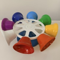 Wholesale Factory Musical Handbells Colorful Musical 8 Notes Hand Bells Musical Instruments Accessories
