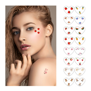 Tatuajes Temporales de Diseño Mixto, Adhesivos Impermeables para el Cuerpo, Calcomanías Coloridas con Estampados Faciales para la Playa, Cosplay, Festivales y Fiestas - Product Image 2