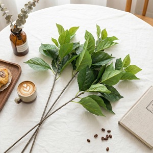 Stelo di <span class=keywords><strong>Foglie</strong></span> di Camelia Artificiale 72cm, Rami Finti per Vasi, <span class=keywords><strong>Foglie</strong></span> Finte in Seta per Vasi da Terra, Casa, Ufficio, Tavolo - Product Image 2
