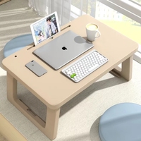 Petit bureau pliable et rotatif pour ordinateur portable, table d'étude pour étudiants, pour dortoir et maison