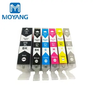 MoYang תואם עבור קנון PGI-670 CLI-671 מחסניות דיו PIXMA MG5760/MG6860/MG7760 מחסניות מדפסת PGI670 CLI671