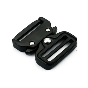 Hebilla de liberación lateral de aleación de zinc de 25 mm, negra, duradera, para accesorios de bolsos - Product Image 3