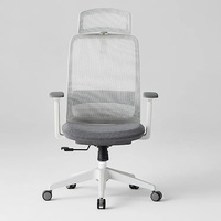 Chaise de bureau ergonomique pivotante inclinable de luxe de haute qualité personnalisée pour dirigeant, chef ou cadre supérieur