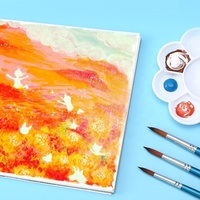 Nouveau produit phare pour la vente en gros : Ensemble de peinture gouache non toxique 6 couleurs 40 ml pour toile et papier