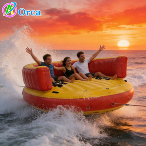 Bateau gonflable de haute qualité pour la navigation à rames, Crazy Spinning UFO Slider, 4-6 places, <span class=keywords><strong>fauteuil</strong></span>, bateau disco gonflable, tube de ski nautique remorquable - Product Image 5