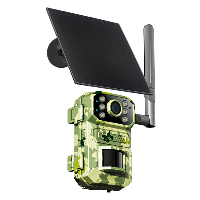 Small Size Wildlife Camera 4MP 4G PIR Night Vision Motion Tracking Security Solar Battery Camera
