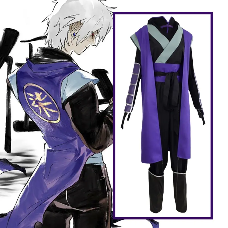 Nuovo aggiornamento Killer Cosplay Bushido Combat uniforme Anime Top felpa con cappuccio Costume a forbice carnevale di Halloween per uomo donna