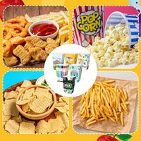 Boîtes à Popcorn et Frites en Papier Auto-Érigeables, Portables, Recyclables, de Qualité Alimentaire, Écologiques, avec Laminage Brillant – Vente en Gros