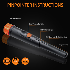 Detector de Metales Portátil a Prueba de Agua Tianxun MD-720, <span class=keywords><strong>Pinpointer</strong></span> de Oro Totalmente Impermeable con Certificación CE RoHS - Product Image 3