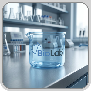 Vaso de Vidrio Transparente Azul Boro 3.3, Vaso Medidor de Laboratorio OEM BIOLAB para Enseñanza e Investigación - Product Image 3