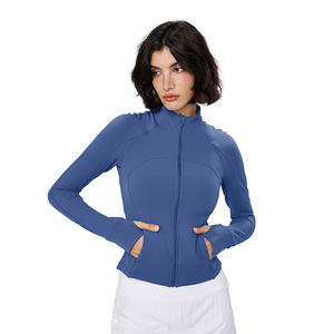 Nuf + Áo khoác thể thao giảm béo cổ đứng tập yoga nhẹ cho nữ áo khoác Yoga thoáng khí in nén cho mùa đông - Product Image 1