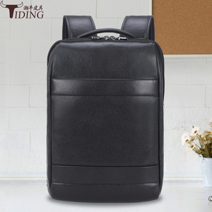 Tiding Genuine <b>Leather</b> <b>Backpack</b> 15.6 Inch <b>Large</b> Capacity Business Travel Men's <b>Backpack</b> - Product Image 1