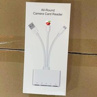 Adaptador USB OTG Tipo C para Android e iOS, Lector de Tarjetas TF y SD para iPhone, iPad, Macbook, Laptop, Xiaomi y Samsung