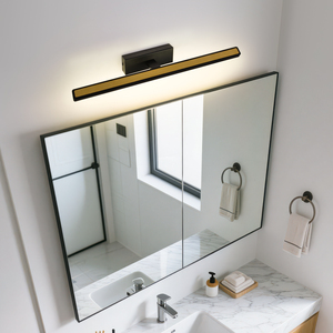 Lampe murale LED moderne pour intérieur, éclairage de salle de bain, indice de protection IP44, 8W, noire, pour œuvres d'art et peintures - Product Image 4