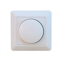 Bouton de commande rotatif à LED avec variateur de luminosité, contrôleur d'éclairage mural réglable pour la maison et le bureau