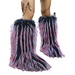 Botines de Invierno QuiteS 2026, Nuevos, Cálidos, de Piel Sintética, Forrados de Felpa, Talla Grande, Zapatos Sexys para Fiesta y Club para Mujer - Product Image 1